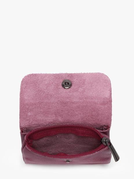Portemonnee Leder Milano Rood caviar CA23092 ander zicht 1